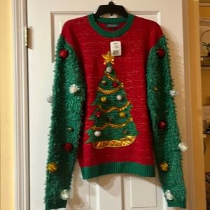 Men’s Large Ugly Christmas sweater. New with tags